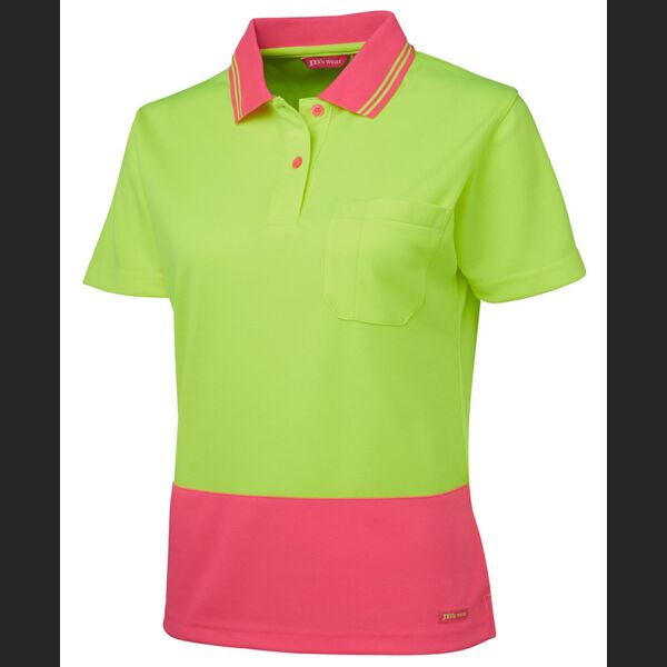 JB's WEAR Ladies Hi Vis S/S Comfort Polo  Thumbnail
